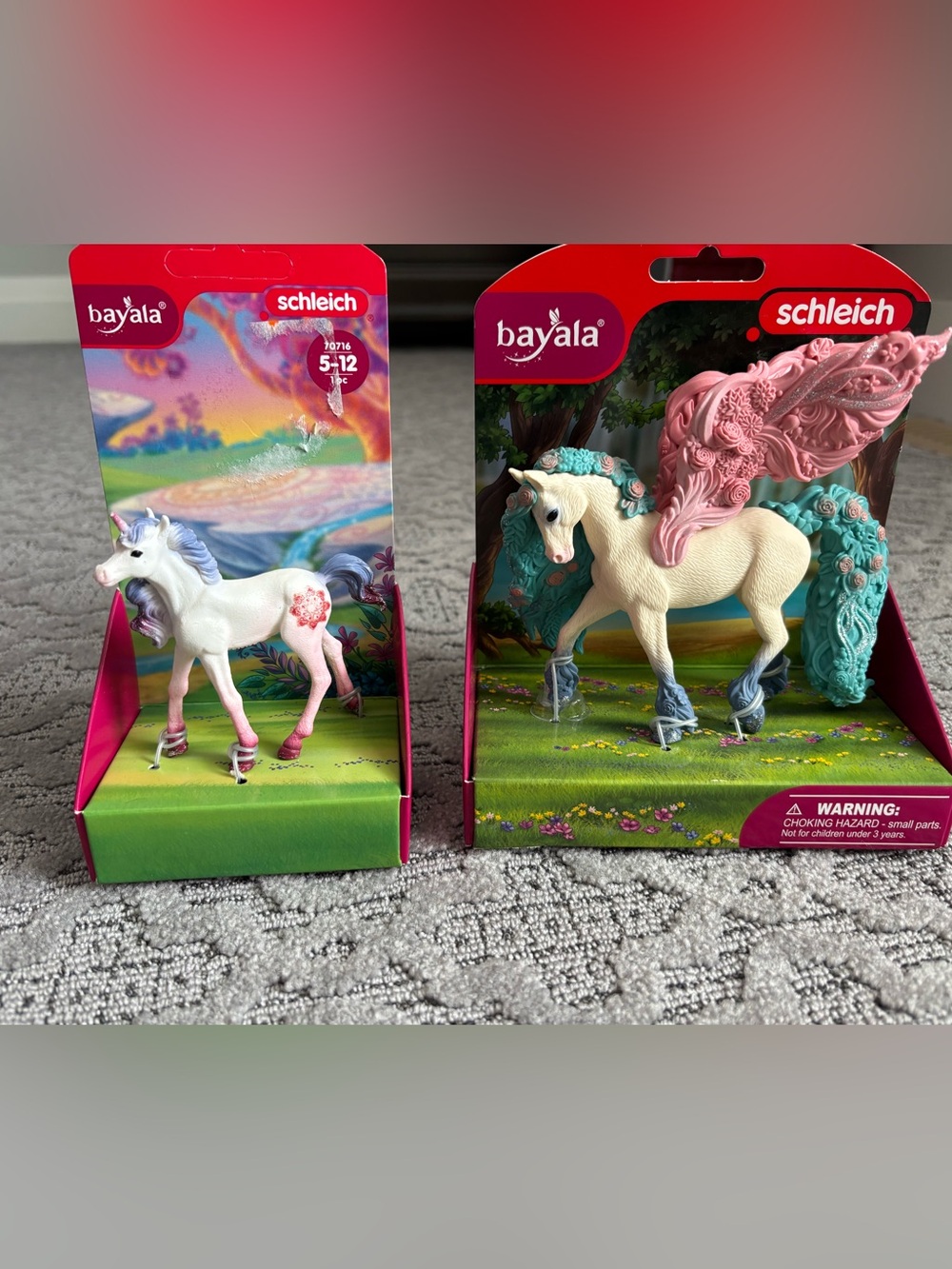 bayala White and Pink Winged Unicorn Toy by Schleich - Floral Mane